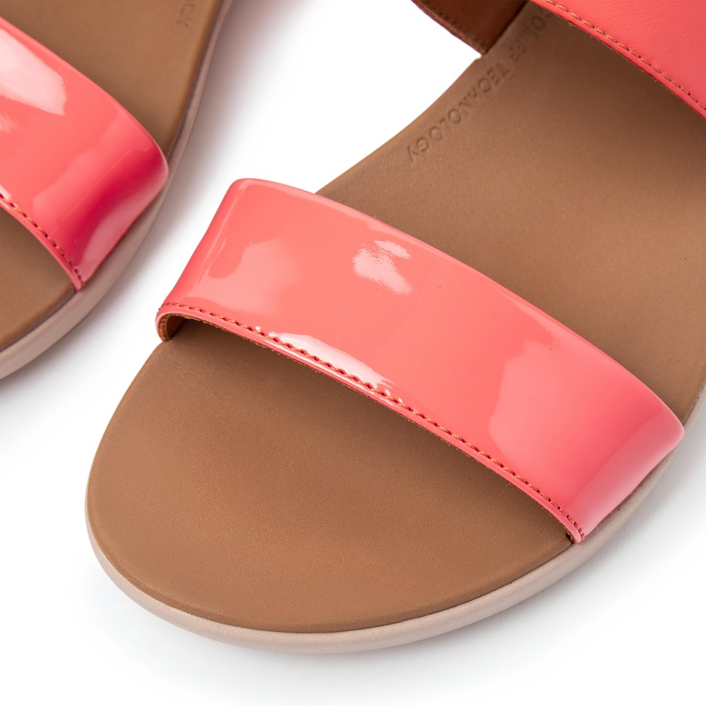 Fitflop Barra Patent-Mix Back-Strap - Bayan Sandalet Pembe - 32LEXRFGN