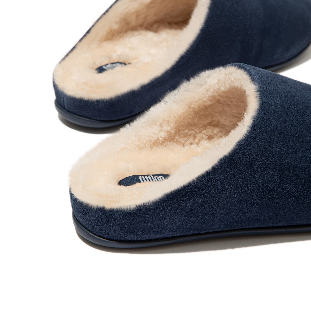 Fitflop Chrissie Shearling - Bayan Terlik Lacivert - 86GTXKWJS