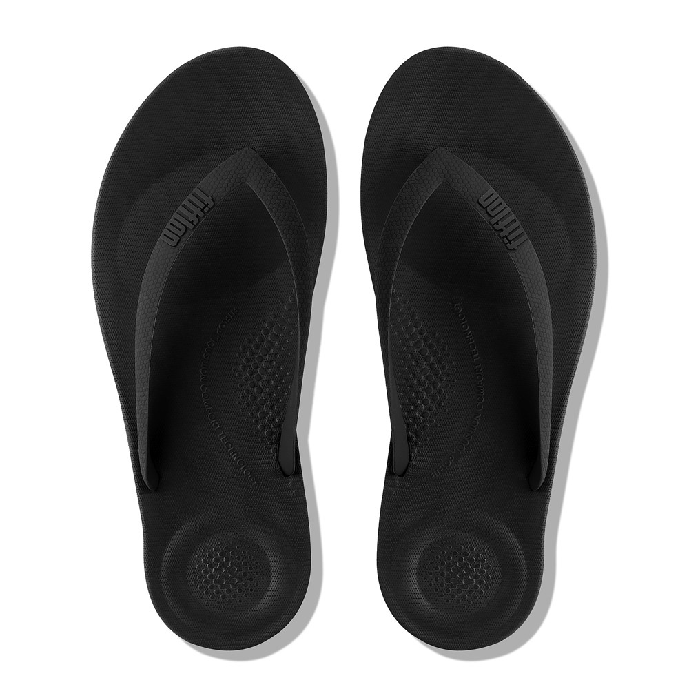 Fitflop Iqushion Ergonomic - Erkek Parmak Arası Terlik Siyah - 98STDBXYE