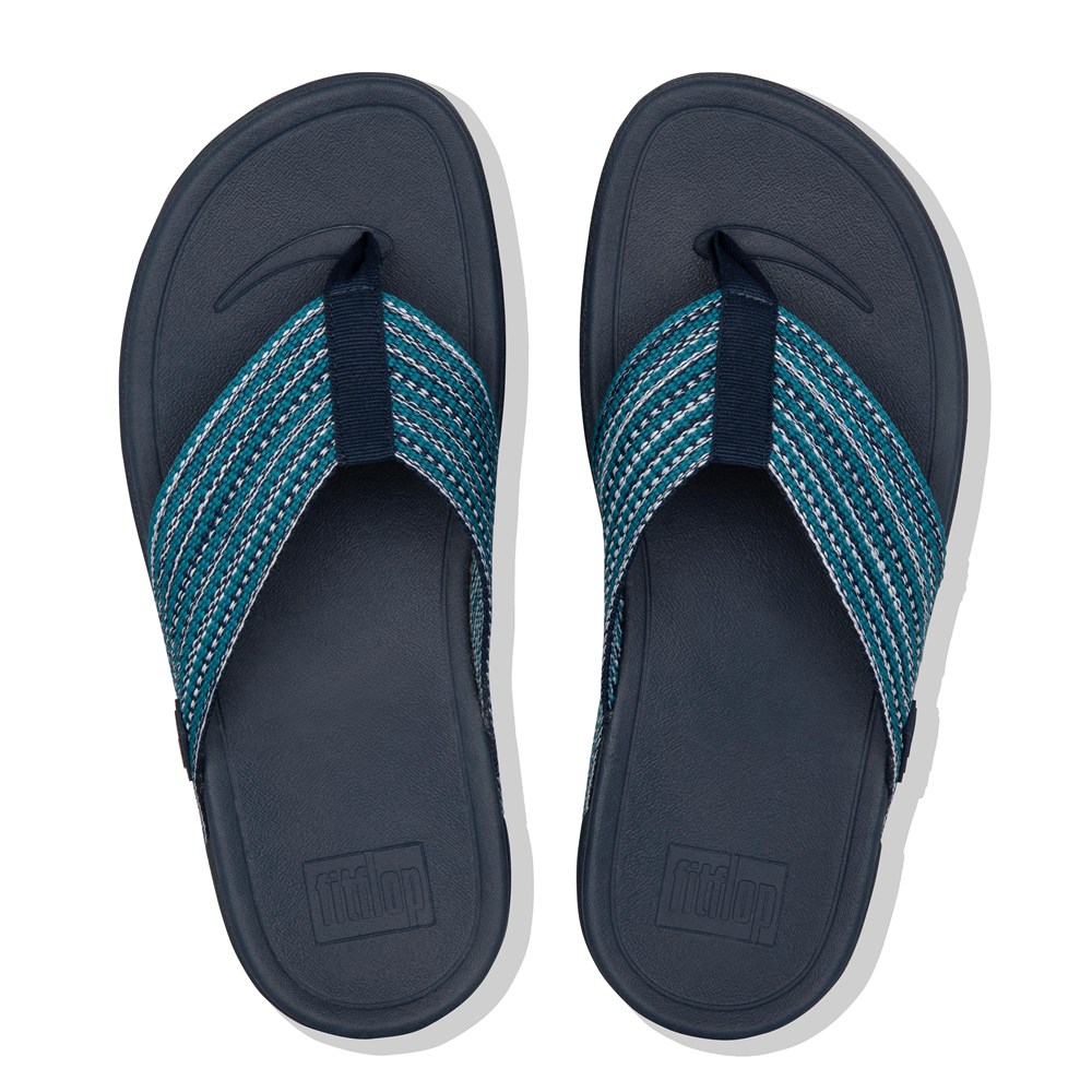 Fitflop Surfa Toe-Post - Bayan Sandalet Mavi - 84ZWNDQKU