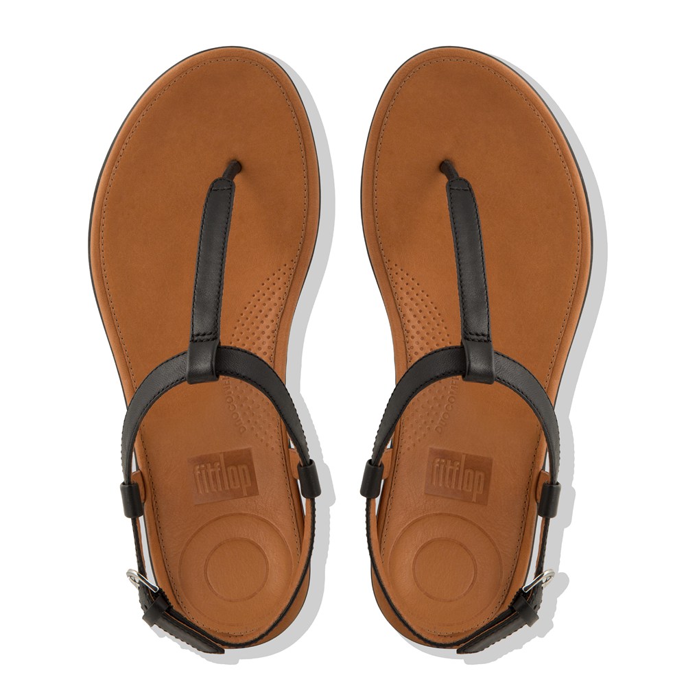 Fitflop Tia Deri - Bayan Sandalet Siyah - 96MVXSBEO